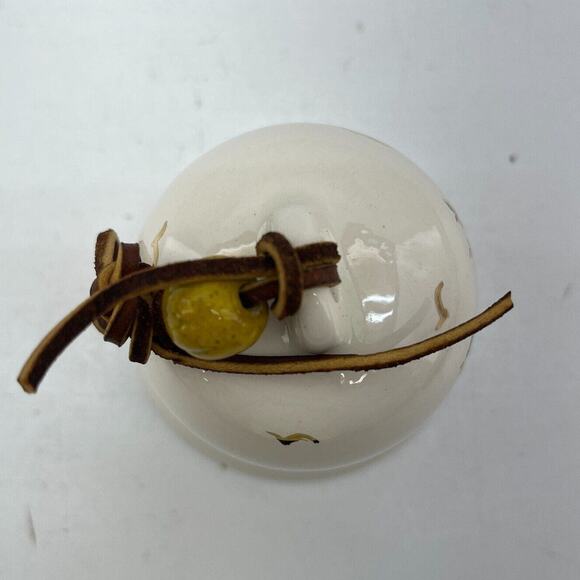 Vintage Porcelain Bell Hand Painted Butterfly Design Home Decor Accent 4.25" - Picture 10 of 13